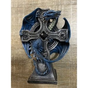 Nemesis Now - GOTHIC DRAGON CANDLE HOLDER - Celtic Draco Candela Anne Stokes